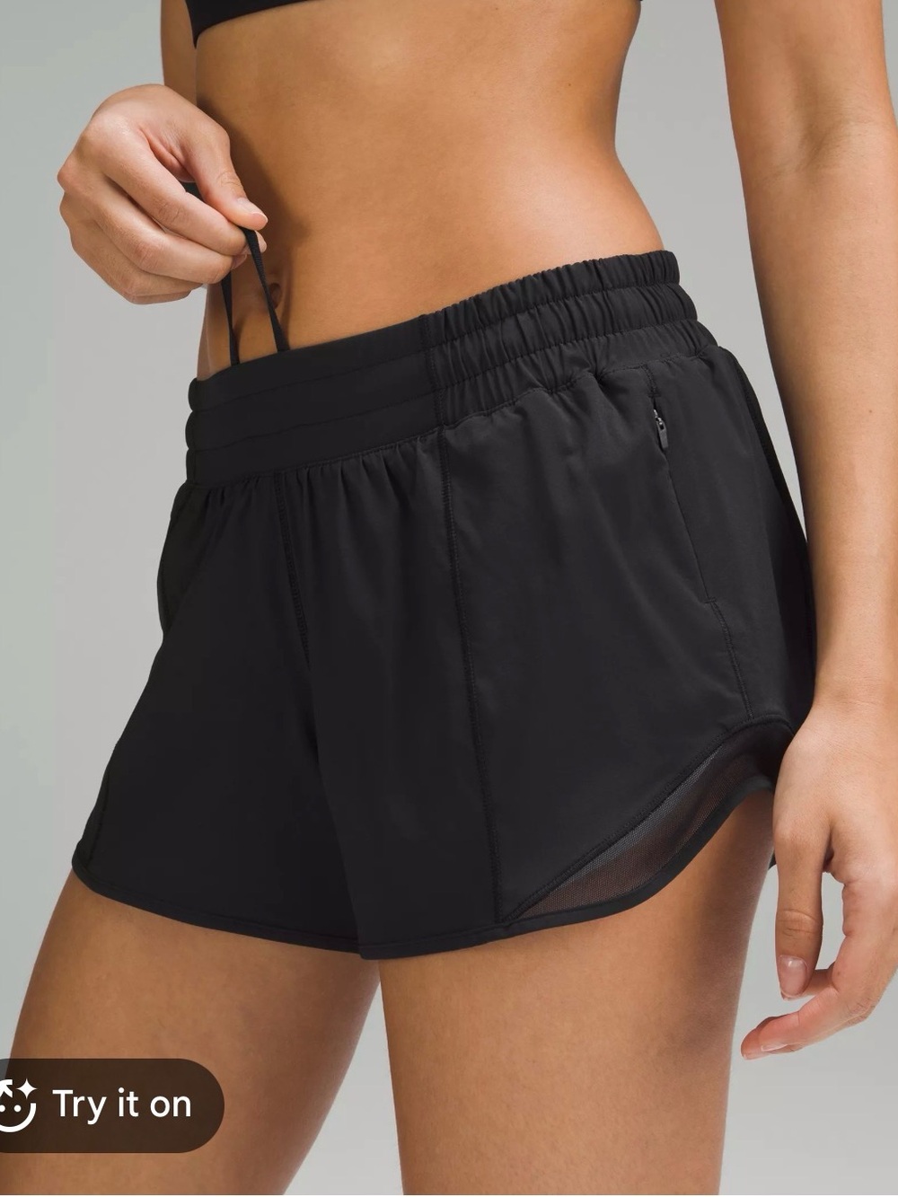Lululemon Hotty Hot Low Rise 4” Lined Black Shorts